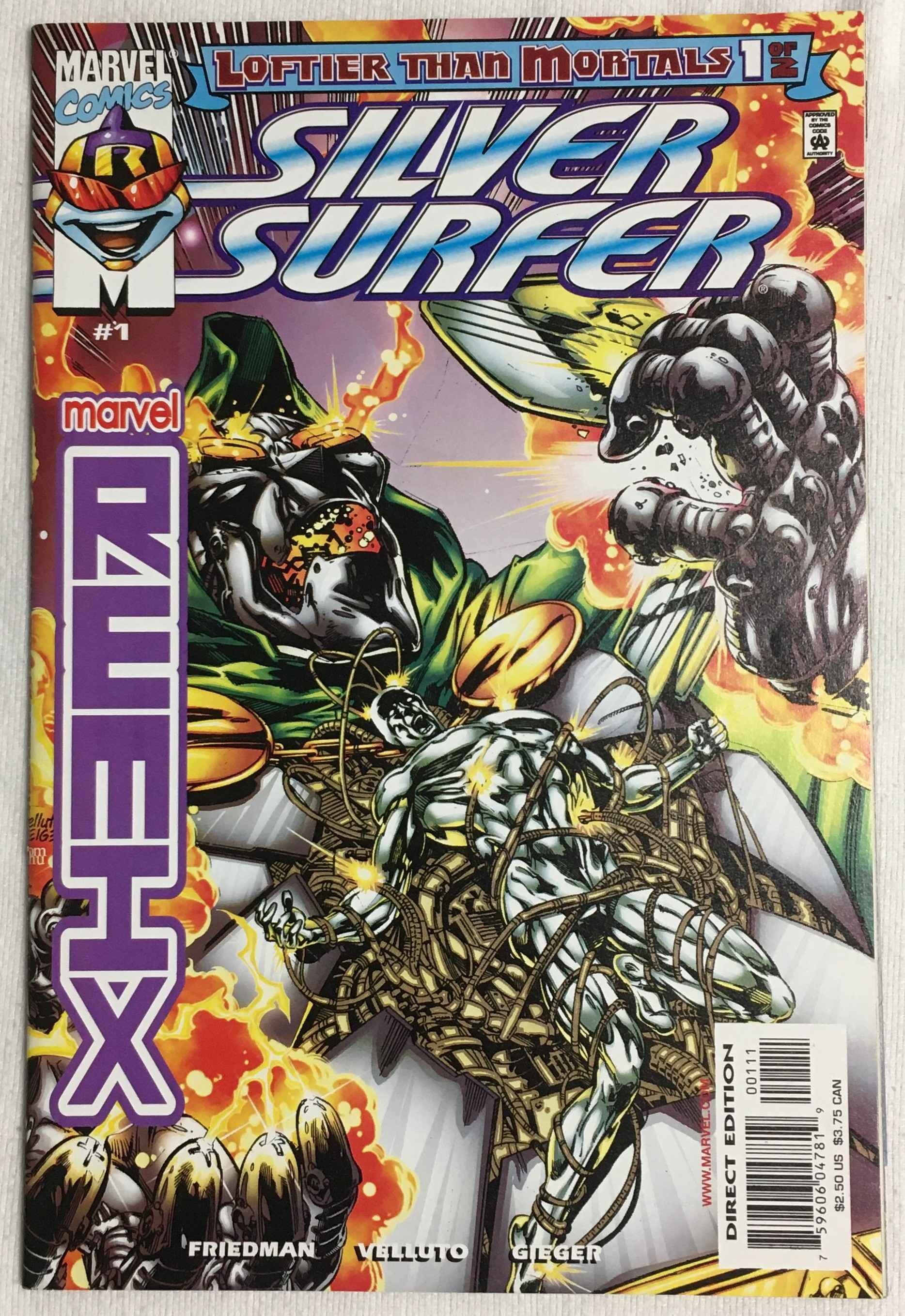 Silver Surfer - Loftier Than Mortals - 1 of 2 - Volume 1 - No. 1 - October 1999 
