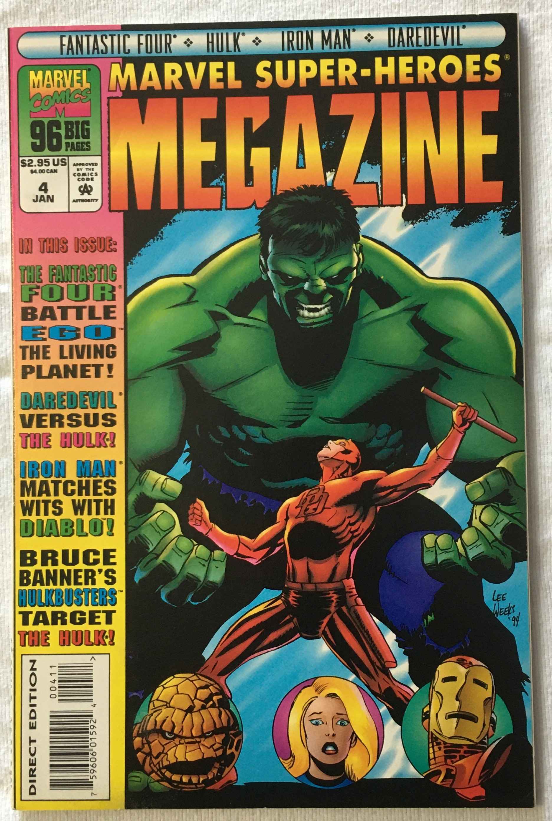 Super-Heroes Megazine - Volume 1 - No. 4 - January 1995 
