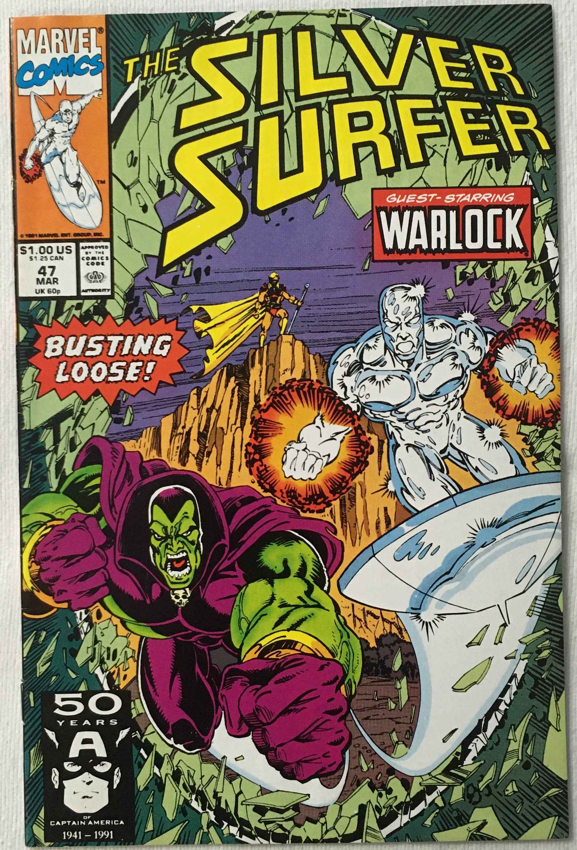 Silver Surfer - Adam warlock, Protector of the Soul World - Volume 3 - No. 47 - March 1991
