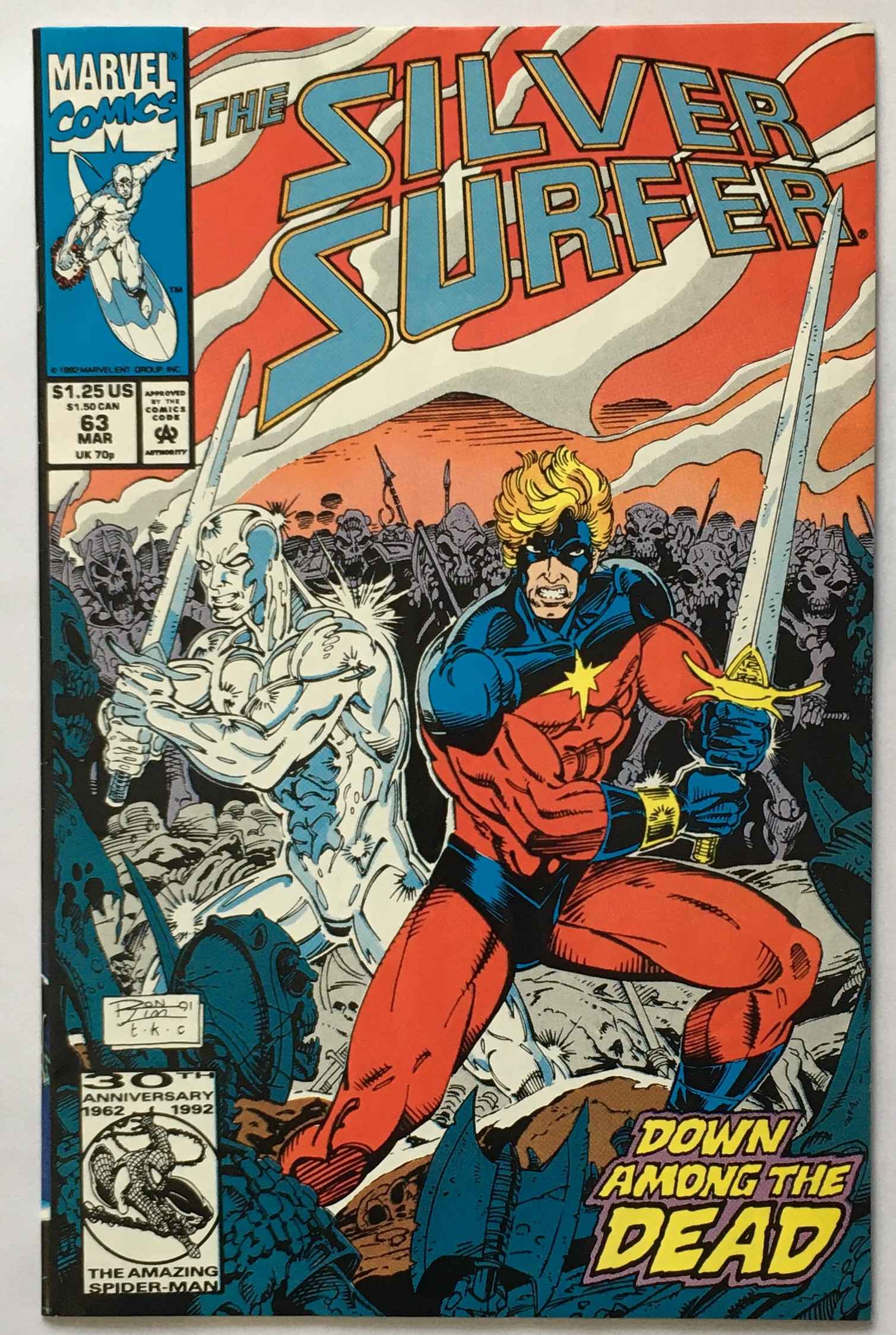Silver Surfer - Down Among The Dead - Volume 3 - No. 63 - March 1992