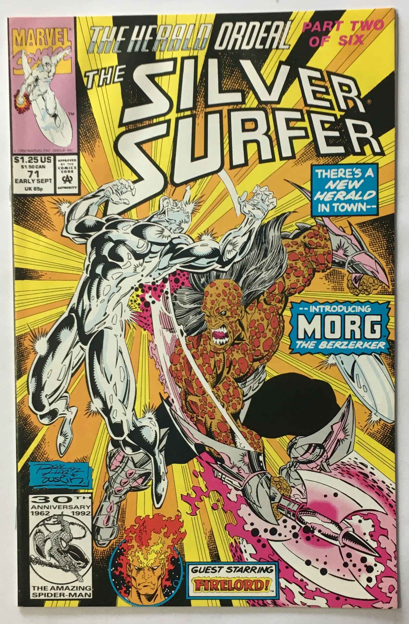 Silver Surfer - The Herald Ordeal Part Two - Combustion - Volume 3 - No. 71 - September 1992