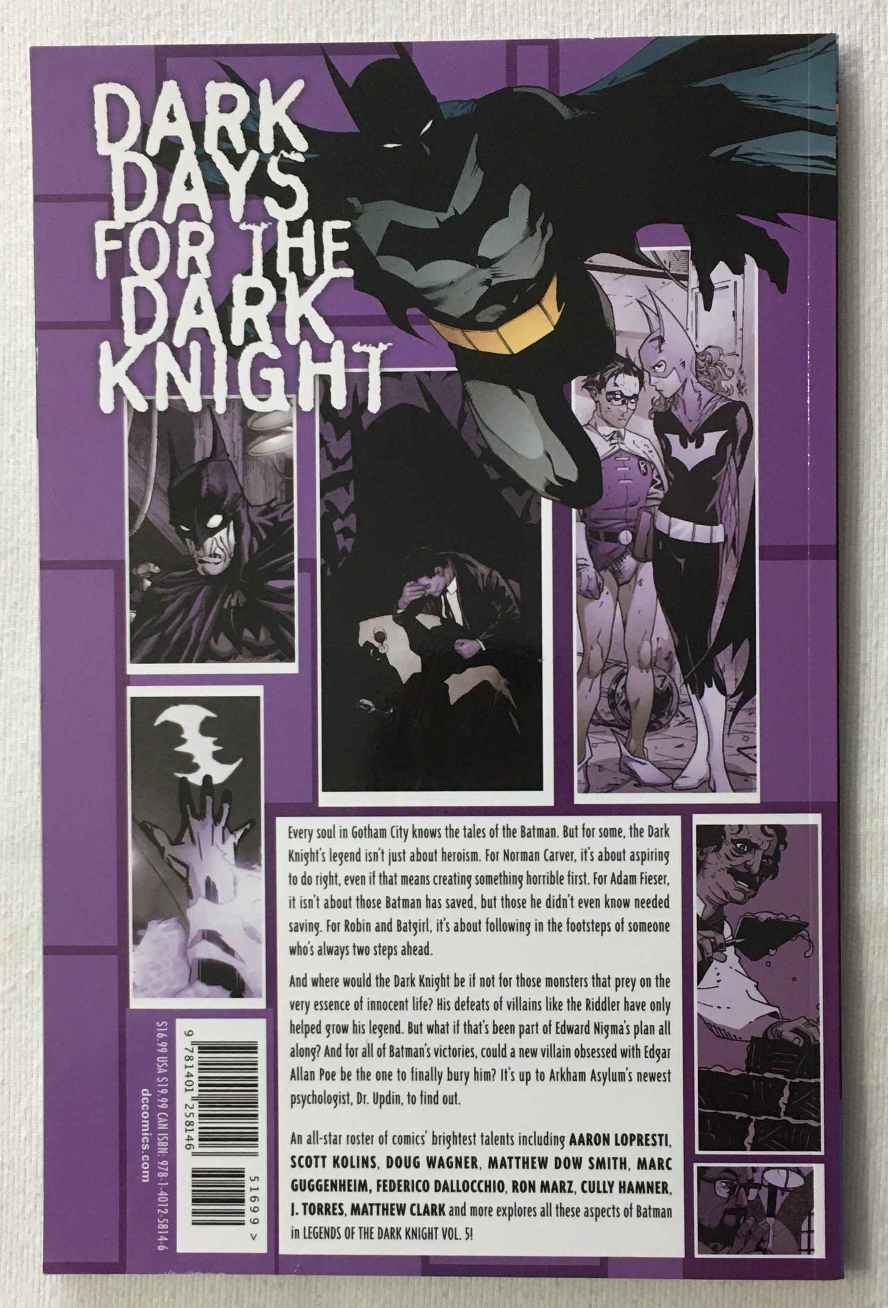 Dark Knight Volume 5 - Batman - Legends of the Dark Knight - Graphic Novel - 2015 2